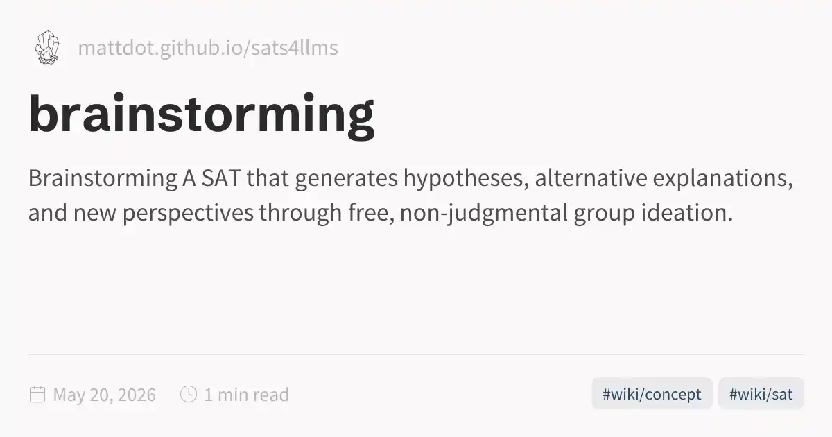brainstorming
